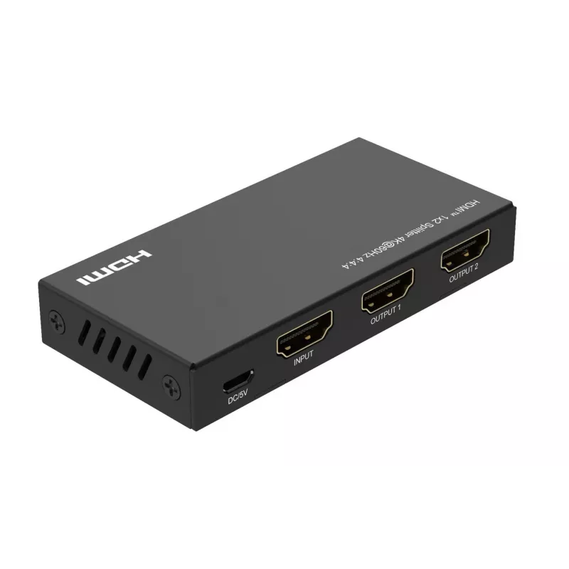 HDMI skirstytuvas MicroConnect MC-HDMISPLITTER0102-4K, 4K raiška, juodas