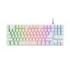 Trust GXT 833W Thado klaviatūra, žaidimų, USB, QWERTZ, vokiška, balta