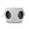 ACT AC2425 ilgintuvas su USB 1.5 m 3 kištukiniai lizdai Baltas