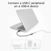 USB adapteris ACT AC7460 USB A kištukas į 24 kontaktų USB‑C lizdą, 20 cm, 5 Gbps
