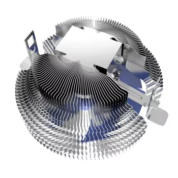 Aušintuvas PCCOOLER E90 Top-Blow CPU Cooler 8 cm 1000-2000 RPM hidraulinis guolis mėlynas