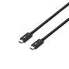 Lindy 1 m Thunderbolt 5 laidas, 80 Gbps, pasyvus, kištukas-kištukas, juodas, nikeliuotas