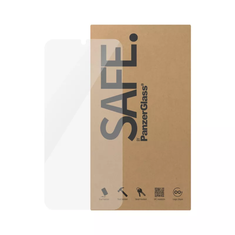 Apsauginis stiklas PanzerGlass SAFE. by ® Samsung Galaxy A25 5G Ultra-Wide Fit Atsparus įbrėžimams ir smūgiams