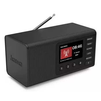Asmeninis radijo imtuvas Hama DR1001 Skaitmeninis DAB DAB+ FM 5W TFT Ekranas
