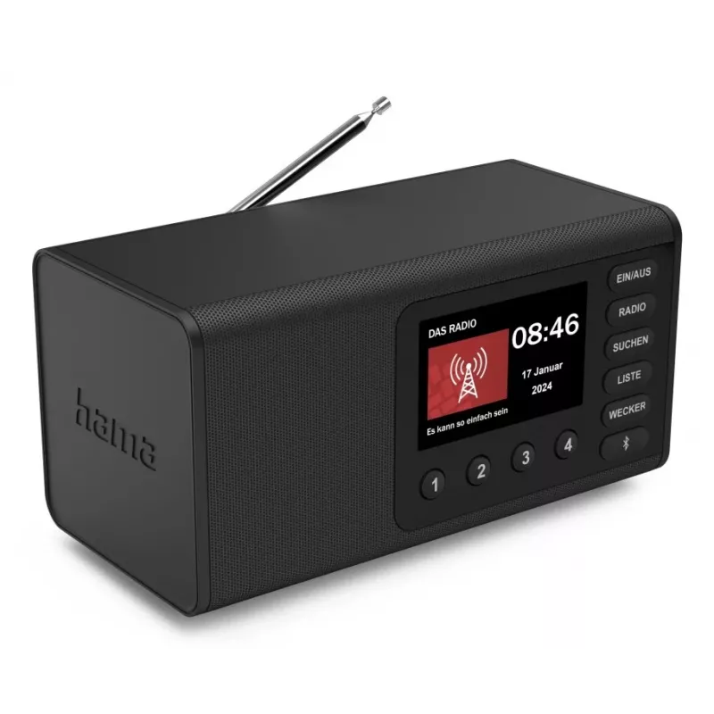 Asmeninis radijo imtuvas Hama DR1001 Skaitmeninis DAB DAB+ FM 5W TFT Ekranas
