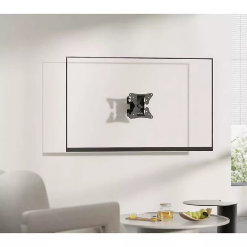 Manhattan Pivoting Wall Mount laikiklis televizoriui ir monitoriui (pakreipiamas ir pasukamas), ekranams nuo 13 iki 27 colių, VESA 75x75–100x100 mm, vienas sieninis stovas, maks. 30 kg