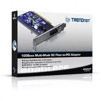 „Trendnet TE100-PCIFC“ – 100Base skaidulinė PCI kortelė su SC kelių režimų jungtimi