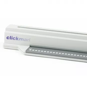 GBC ClickBind ClickMan rankinis įrišimo aparatas, 145 lapų, pilkai balta