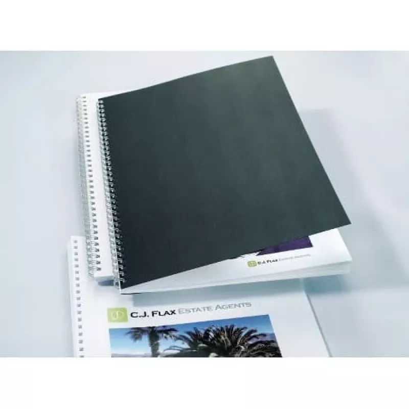 GBC LinenWeave įrišimo viršeliai 250 g/m² A4 juodi (100 vnt.)