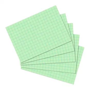 Herlitz 10901452 Kortelės indeksinės žalios 100 vnt languotas popierius 170 g/m²
