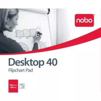 Nobo Flipchart Pad Plain 580x480 40 lapų, balta, B1