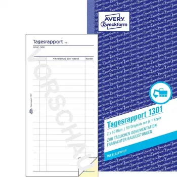 Apskaitos knygelė AVERY 1301, 50 lapų, 2 vnt. pakuotėje