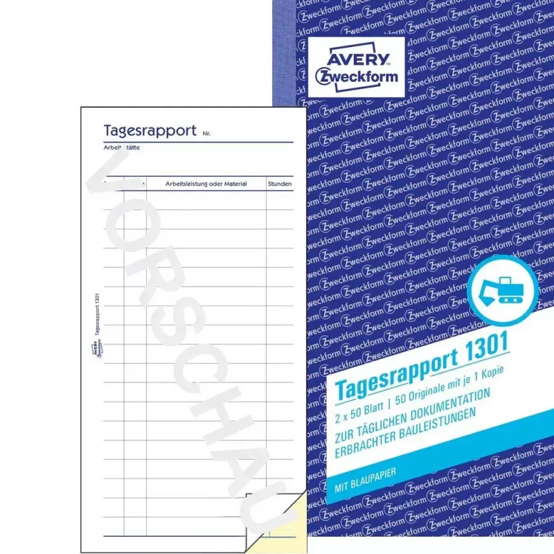 Apskaitos knygelė AVERY 1301, 50 lapų, 2 vnt. pakuotėje