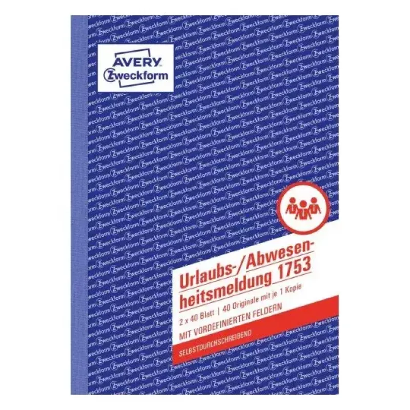 Verslo forma Avery 1753