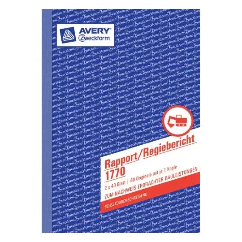 Administravimo knyga Avery 1770 mėlyna balta