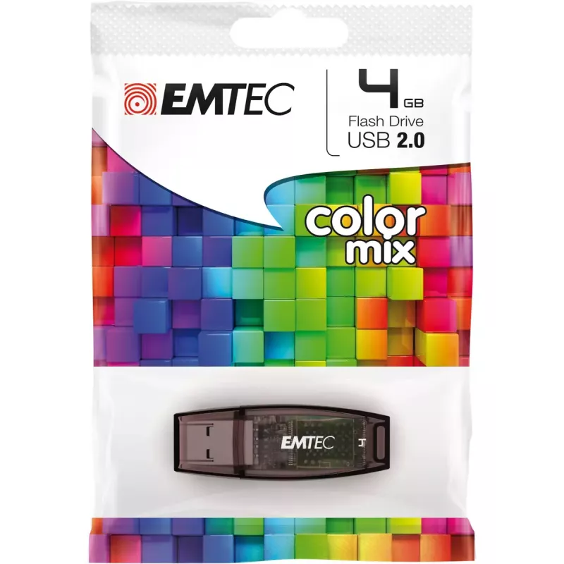 USB atmintukas Emtec 4GB USB-A 2.0 juodas C410