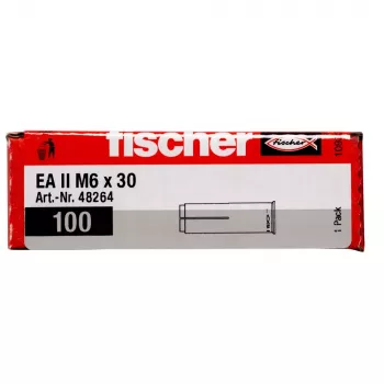 Fischer EA II M6 inkaras cinkuotas plienas 30 mm 100 vnt.