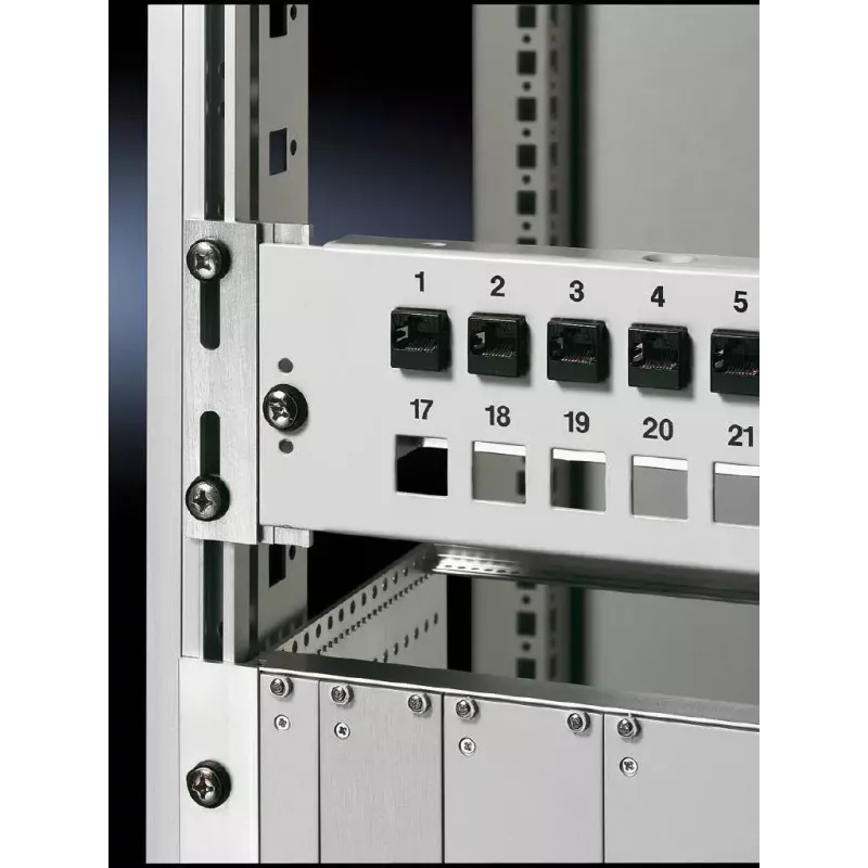 Rittal DK 7246.060 Metrinis stovo adapteris, 6U, 19/21 colio, 2 vnt. paketas