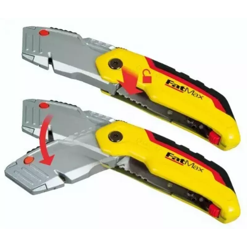 Pjovimo peilis Stanley 0-10-825 juodas metalinis geltonas 14 cm ašmenys