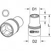 KS Tools 917.1410 1/4 colio pavara 1 galvutė 13g lizdas