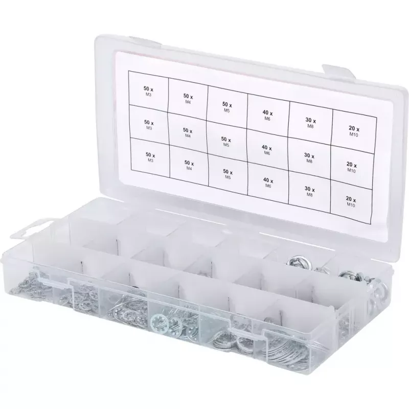 Reguliuojamos tarpinės poveržlės rinkinys KS Tools 970.0240