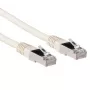 ACT Ivory 2 metrų LSZH SFTP CAT6A jungiamasis kabelis su RJ45 jungtimis
