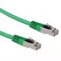 ACT Green 1,5 m LSZH S/FTP CAT6A jungiamasis kabelis su RJ45 kištukais