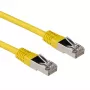 ACT geltonas 10 metrų LSZH SFTP CAT6A jungiamasis kabelis su RJ45 jungtimis