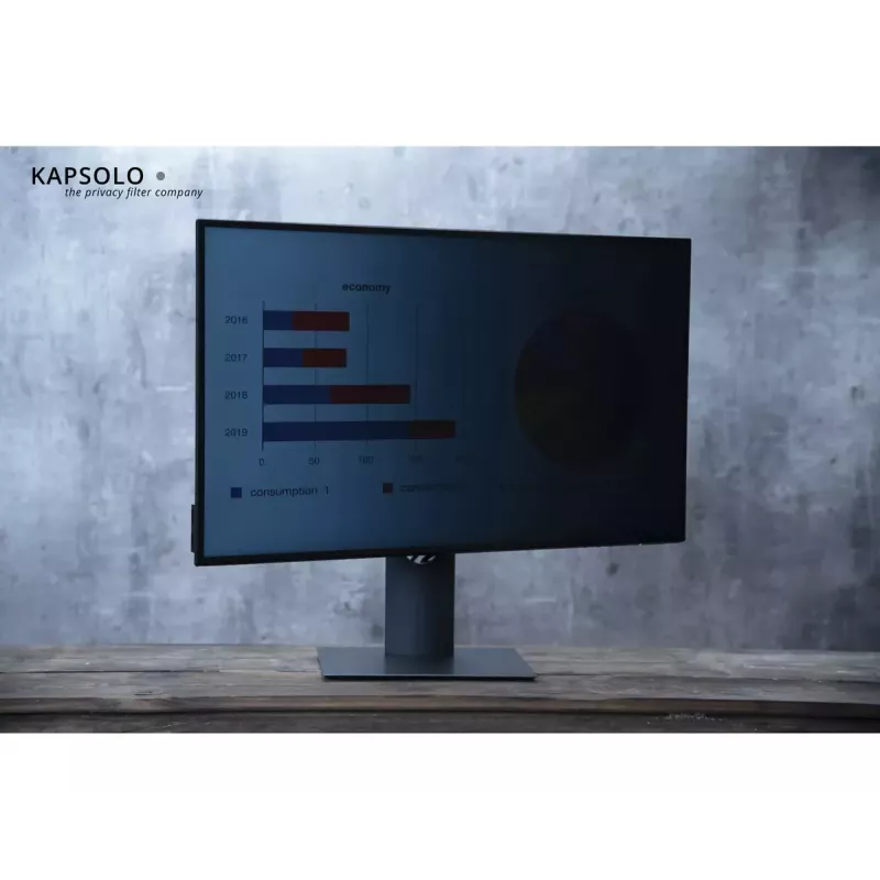 Privatumo filtras Kapsolo 2-Way Plug In 55,88 cm (22 colių) 16:10 monitoriui — 3H kietumas, 68% šviesos pralaidumas, 30° žiūrėjimo ribojimas