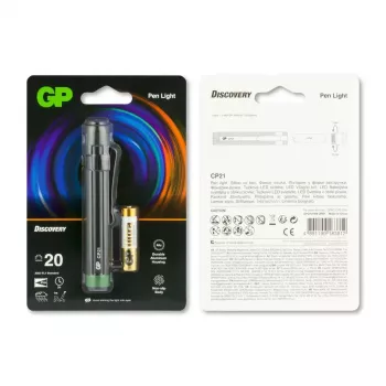 Rankinis žibintuvėlis GP Batteries CP21 juodas