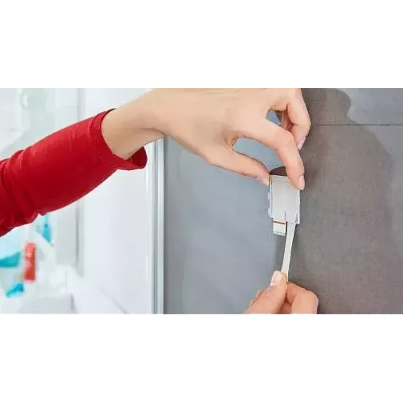 Kabinė rankšluosčiui TESA 59785-00000 vidaus patalpoms, nerūdijantis plienas, balta