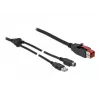 DeLOCK 85942 PoweredUSB kabelis 3 m USB Type-A Mini-DIN 3 kontaktų