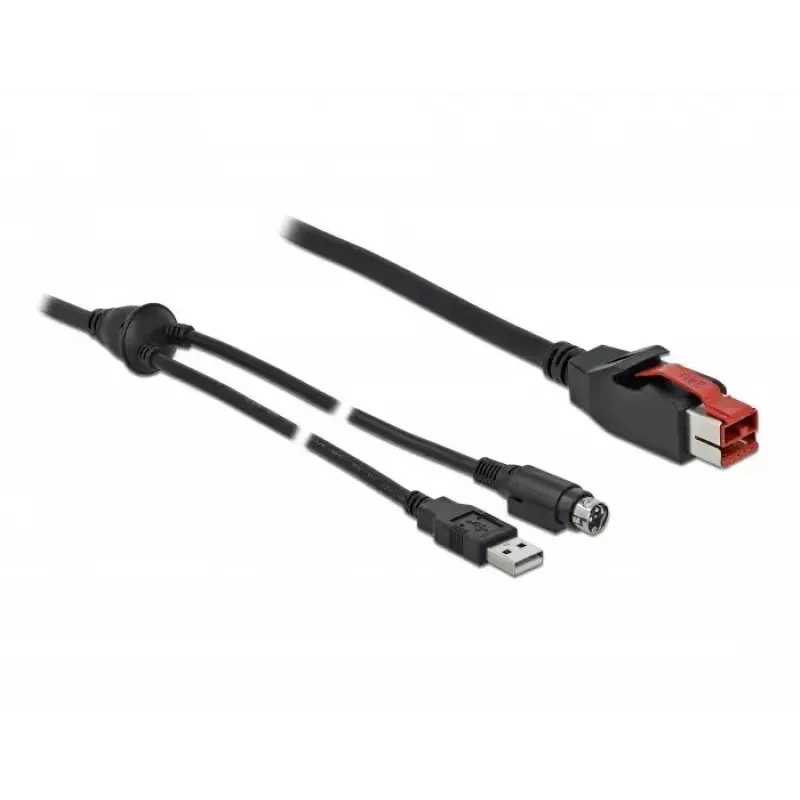 DeLOCK 85942 PoweredUSB kabelis 3 m USB Type-A Mini-DIN 3 kontaktų
