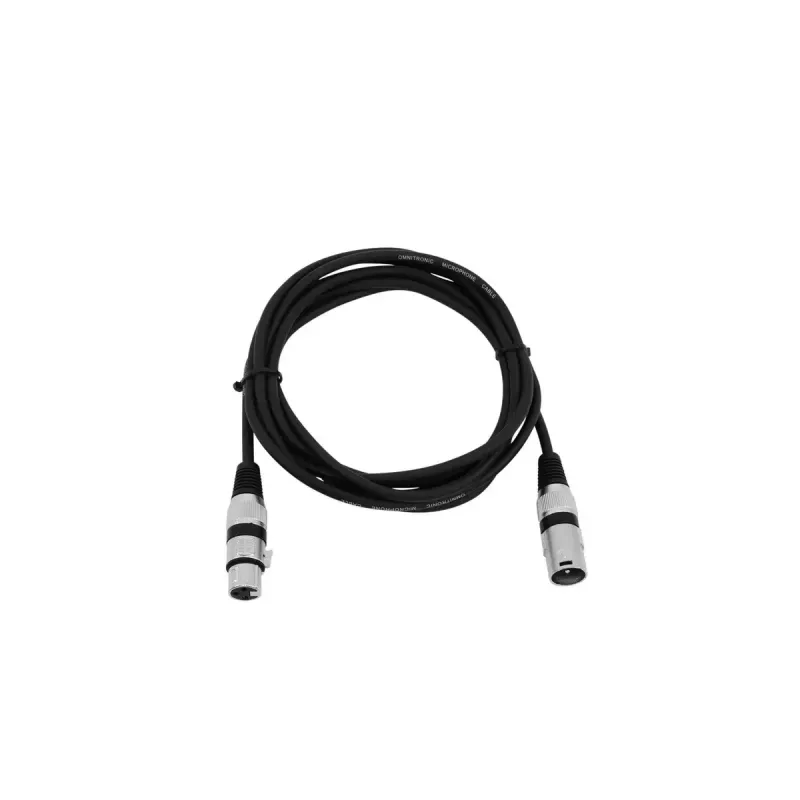 Garso laidas XLR 3 kontaktų Omnitronic 3022047N 3 m Juoda