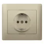 Kištukinis lizdas F tipo Legrand 771462 smėlio spalvos 250V 16A