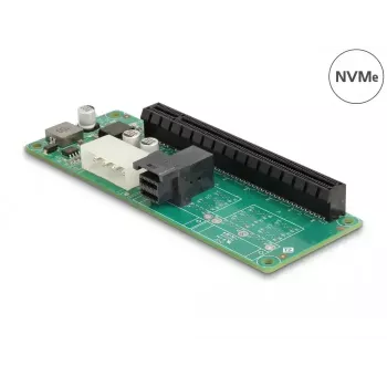 DeLOCK keitiklis 1 x SFF-8643 į PCIe x16 pagrindinė sąsaja PCIe išvesties sąsaja SFF-8643