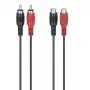 Hama 00305035 garso kabelis 5 m 2 x RCA juodas