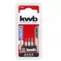 Sraigtasuklio antgalių rinkinys KWB 128840 – 3 vnt., Torx (Žvaigždės) antgaliai, 28 mm ilgio