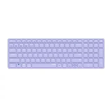 Belaidė klaviatūra Rapoo E9700M QWERTZ vokiškas išdėstymas alyvinė RF Bluetooth