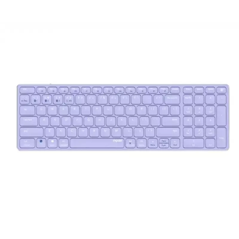 Belaidė klaviatūra Rapoo E9700M QWERTZ vokiškas išdėstymas alyvinė RF Bluetooth