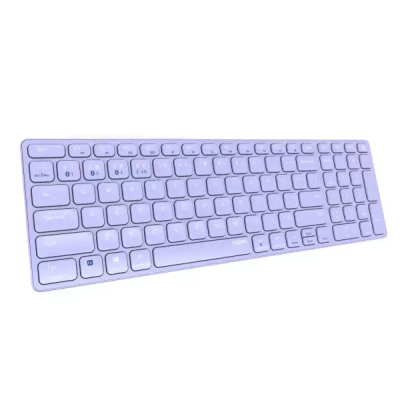 Belaidė klaviatūra Rapoo E9700M QWERTZ vokiškas išdėstymas alyvinė RF Bluetooth