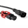 ACT maitinimo laidas C13 IEC Lock+ - C14 juodas 2 m, PC1526