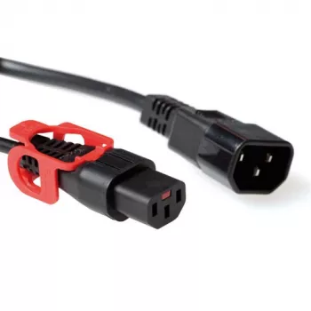 ACT maitinimo laidas C13 IEC Lock+ - C14 juodas 3 m, PC1527