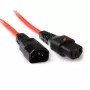 ACT maitinimo laidas su užraktu C13 IEC Lock C14 raudonas 3 m PC1387 230V 10A