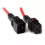 ACT Powercord C19 IEC Lock C20 raudonas 2 m 16 A 230 V