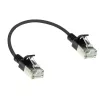 ACT Black 0.15 m LSZH U/FTP CAT6A plonas pataisos laidas su apsauga nuo užkliuvimo, RJ45