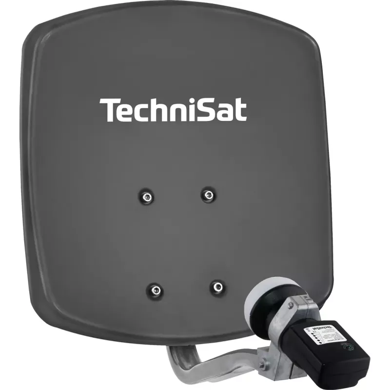 Palydovinė antena TECHNIVOLT DIGIDISH 33 — Aliumininė, 33 cm, stiprinimas 30 dBi, pilka
