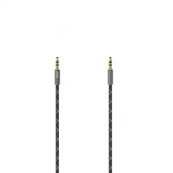 Hama 00205130 garso laidas 1,5 m 3,5 mm juodas, pilkas