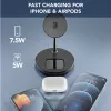 Cellularline Mag Duo belaidis įkroviklis 2-in-1 magnetinis laikiklis Apple įrenginiams