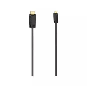 Hama 00074259 HDMI kabelis 2 m HDMI A (standartinis) – HDMI D (mikro) juodas